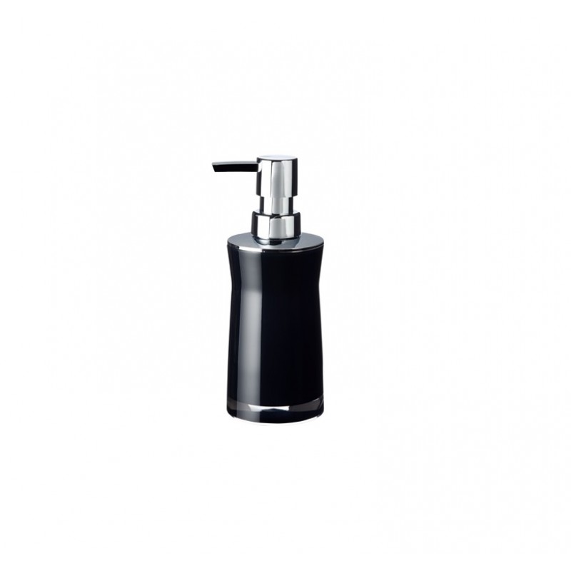 Dozator sapun lichid Ridder Disco, negru lucios, material acrilic, capacitate 210 ml Cod 38091 210